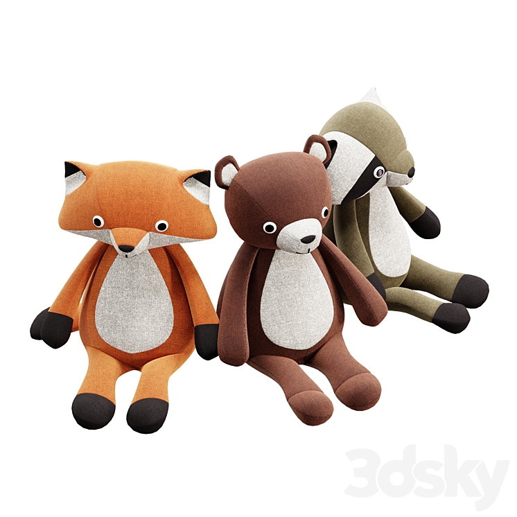 soft toys 3DS Max Model - thumbnail 1