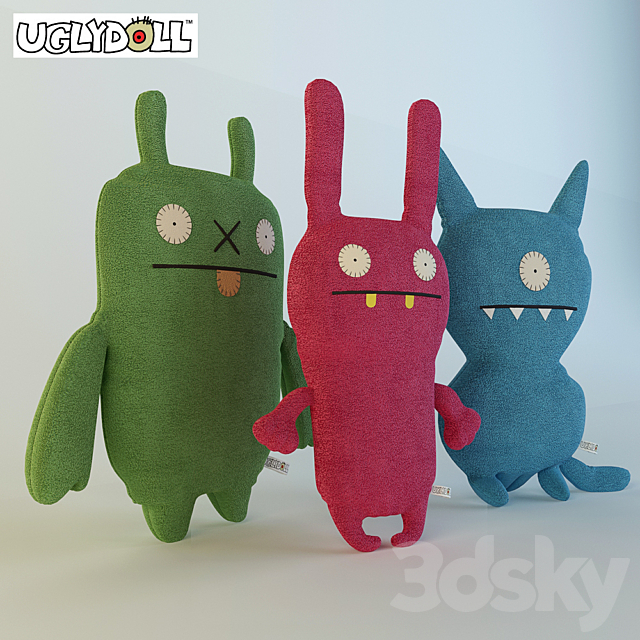 Soft toys “Uglydoll” 3DSMax File - thumbnail 1