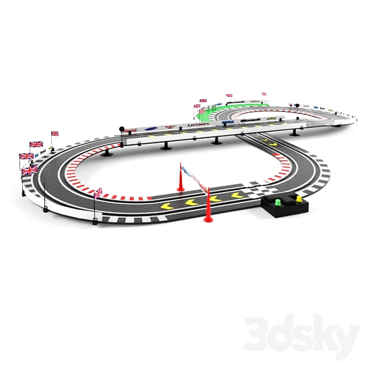 Speedway "Cars London" 3DS Max - thumbnail 2