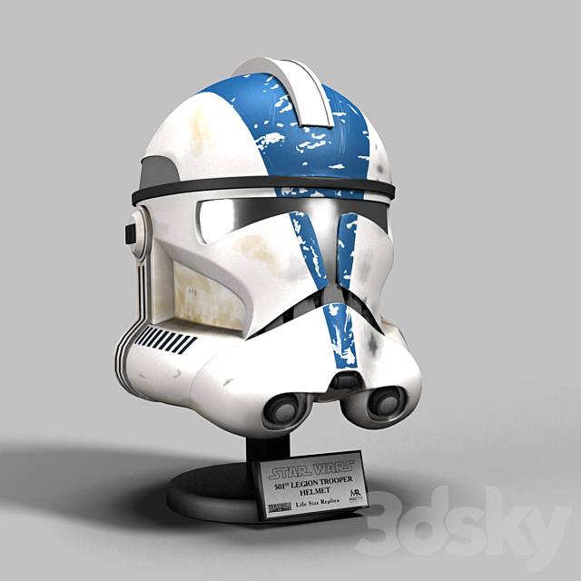 Star Wars clone helmet 3DSMax File - thumbnail 1