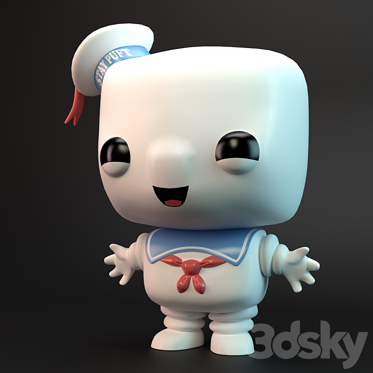 Stay Puft Pop 3DS Max Model - thumbnail 2