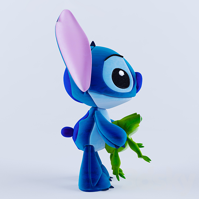 Stich and his friend Toad 3ds Max - thumbnail 2