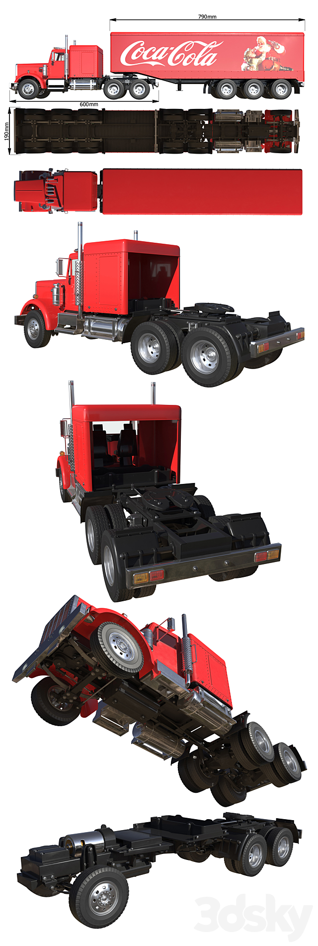 Tamiya King Hauler Truck Toy 3DS Max Model - thumbnail 2