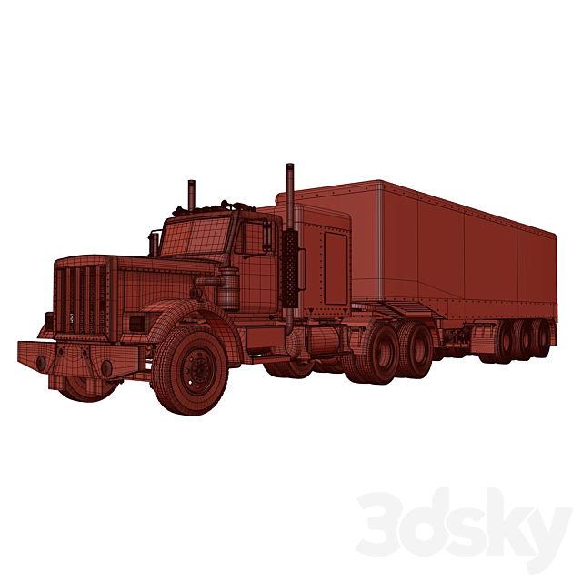 Tamiya King Hauler Truck Toy 3DS Max Model - thumbnail 3