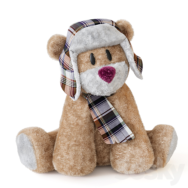 Teddy Bear 3DS Max Model - thumbnail 1