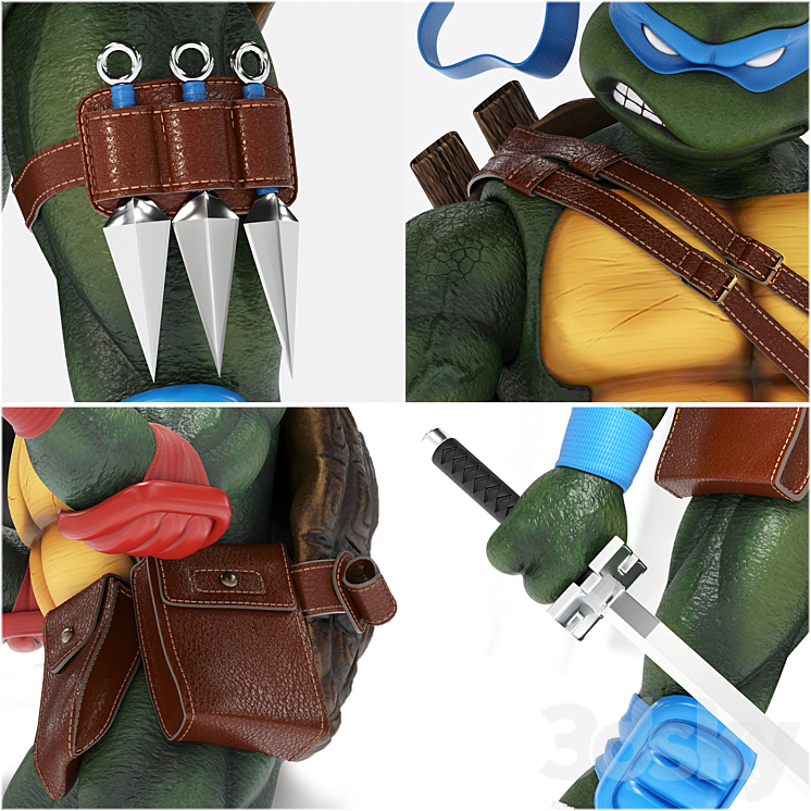 Teenage Mutant Ninja Turtles (TMNT) 3DS Max - thumbnail 2