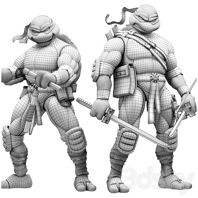 Teenage Mutant Ninja Turtles (TMNT) 3DSMax File - thumbnail 3