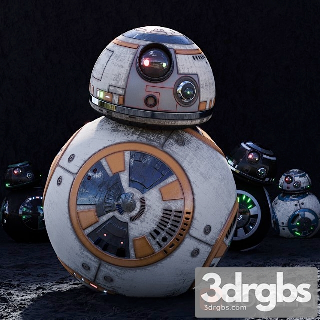 Toy Bb8 Highpoly Hd Starwarsdroid 3dsmax Download - thumbnail 1