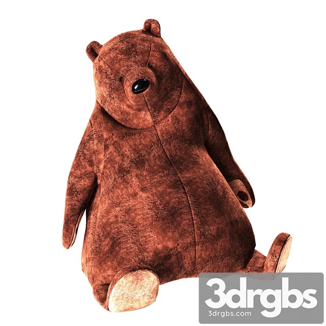 Toy Big Teddy Bear 3dsmax Download - thumbnail 1