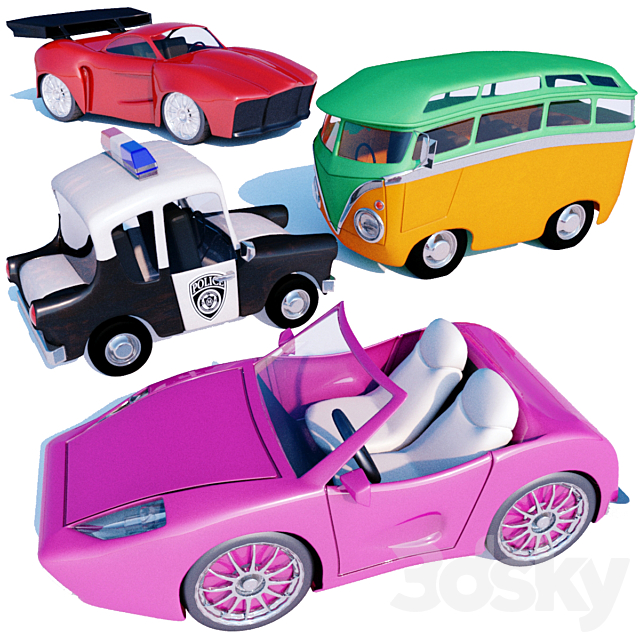 Toy cars vol2 3DSMax File - thumbnail 1