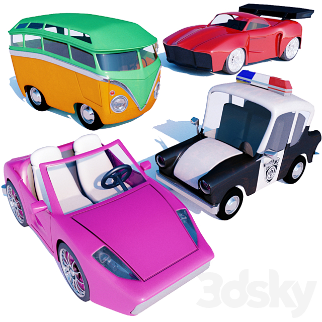 Toy cars vol2 3DSMax File - thumbnail 2