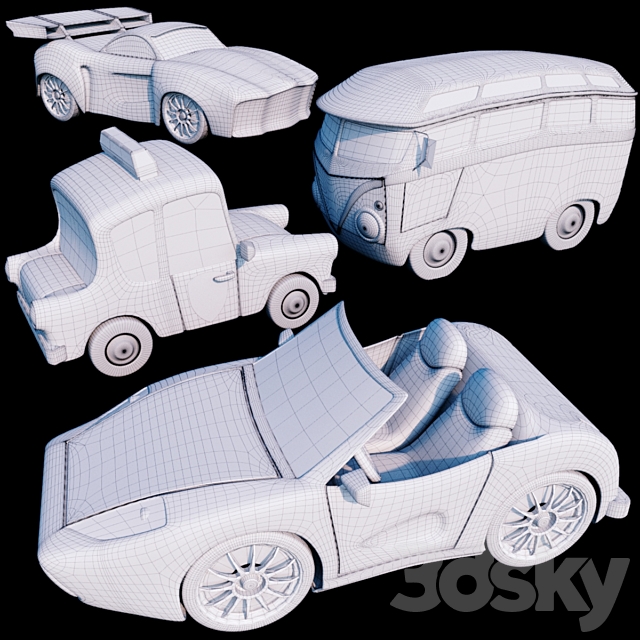 Toy cars vol2 3DSMax File - thumbnail 3