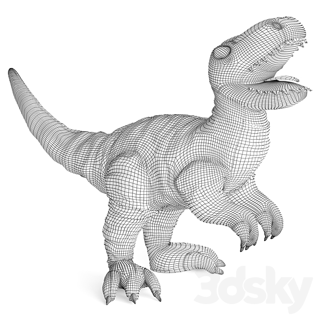 Toy dinosaur IKEA JATTELIK YETTELIK 3DS Max Model - thumbnail 7