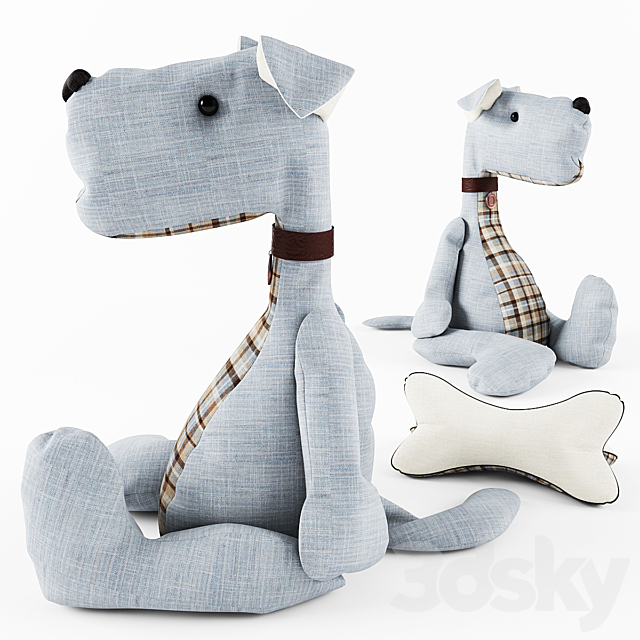 Toy – dog & bone 3DSMax File - thumbnail 1