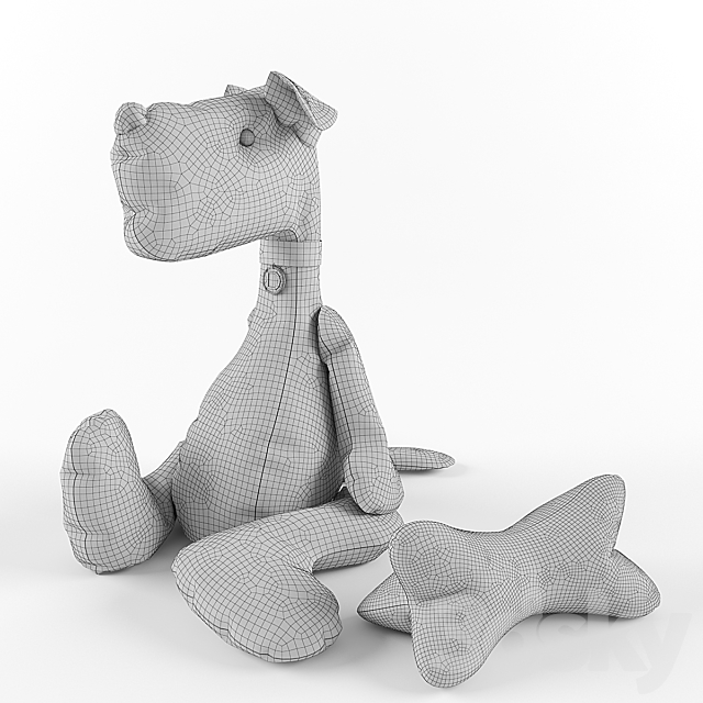 Toy – dog & bone 3DSMax File - thumbnail 3