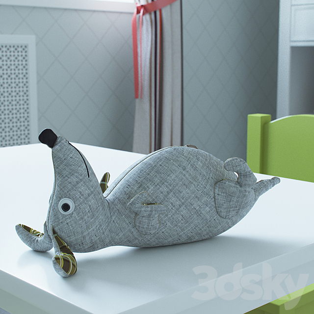 Toy dog ??lounger 3DSMax File - thumbnail 2