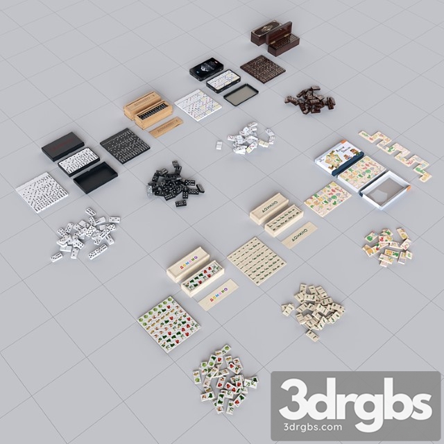 Toy Dominoes 3dsmax Download - thumbnail 1