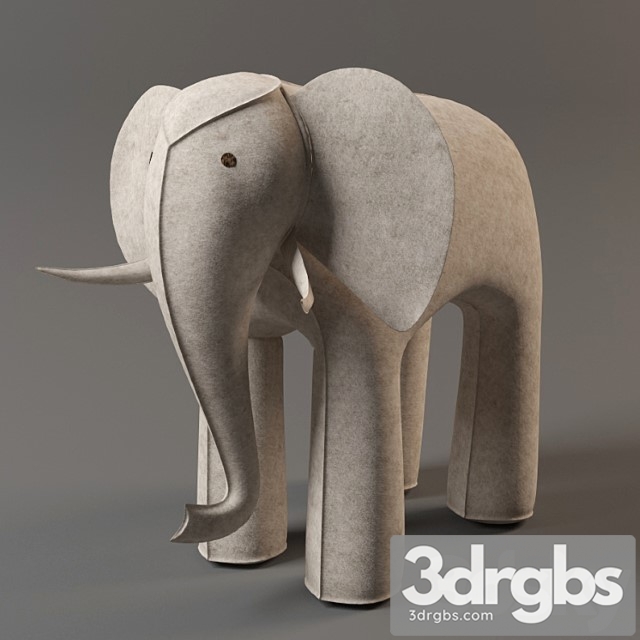 Toy Elephant From Restoration Hardware 3dsmax Download - thumbnail 1