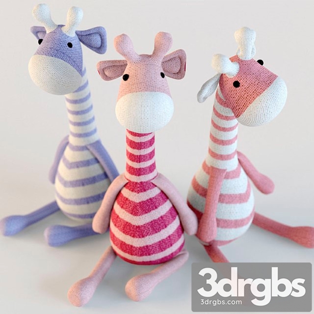 Toy Giraffes Textile 3dsmax Download - thumbnail 1