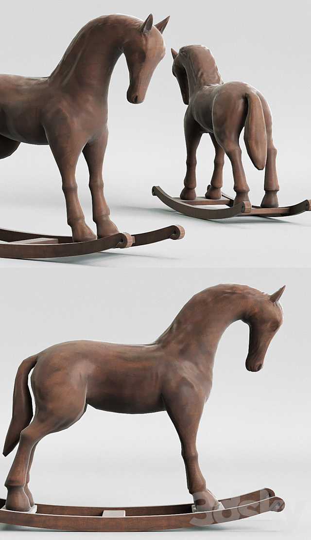 Toy horse 3DS Max Model - thumbnail 2