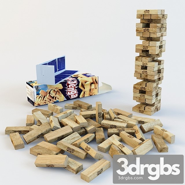 Toy Jenga 3dsmax Download - thumbnail 1