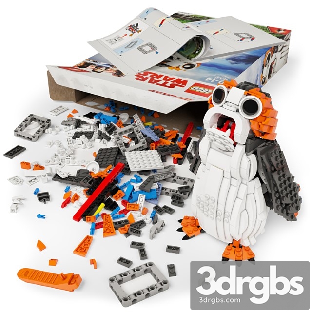 Toy Lego Porg 75230 3dsmax Download - thumbnail 1