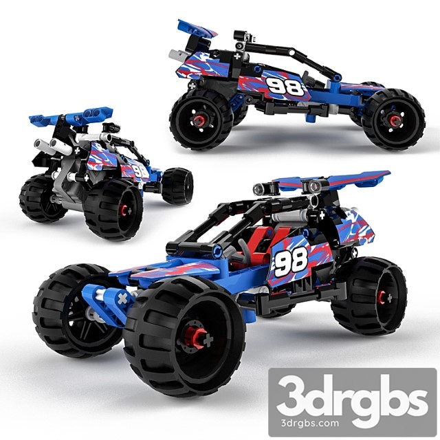 Toy Lego Technic Off Road Racer 3dsmax Download - thumbnail 1