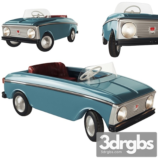 Toy Pedal Car Moskvich 3dsmax Download - thumbnail 1