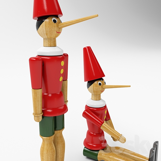 Toy Pinocchio 3ds Max - thumbnail 1