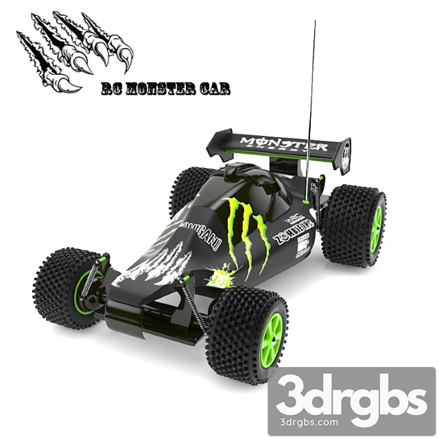 Toy Rc Monster Car 3dsmax Download - thumbnail 1