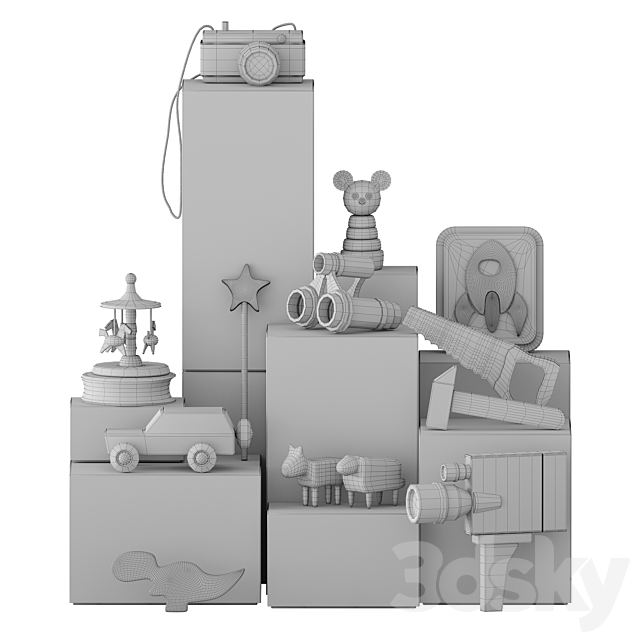 Toy set 001 3DS Max Model - thumbnail 3