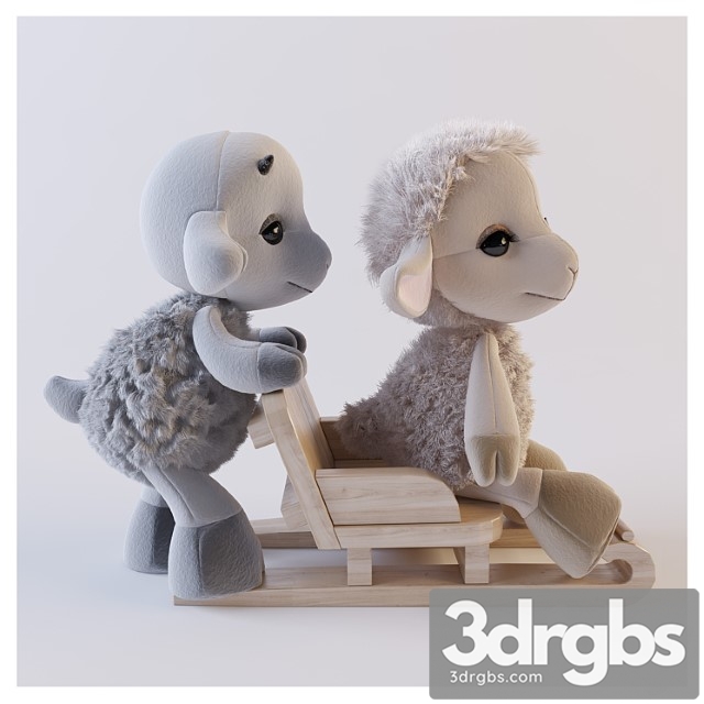 Toy Sheep and Goat 3dsmax Download - thumbnail 1