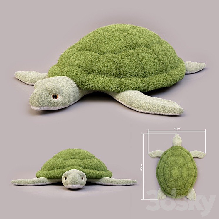 Toy Turtle 3DS Max - thumbnail 1