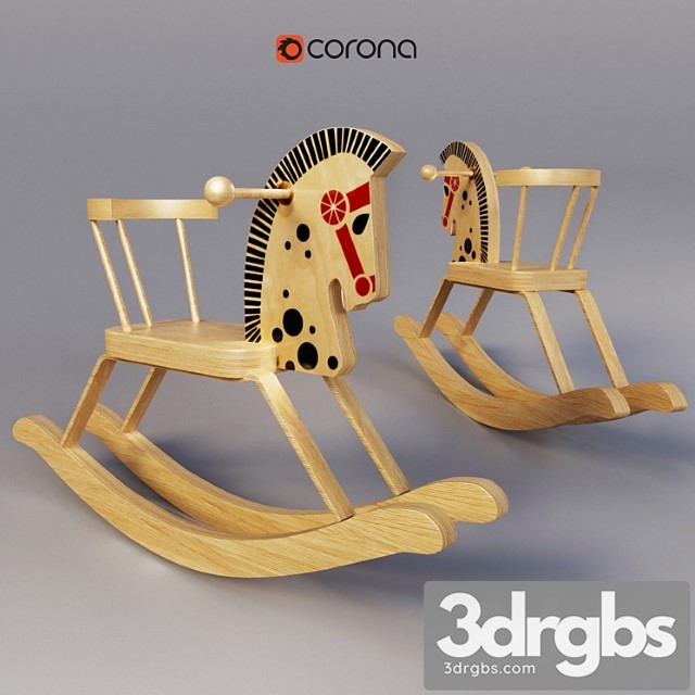 Toy Wooden horse 3dsmax Download - thumbnail 1