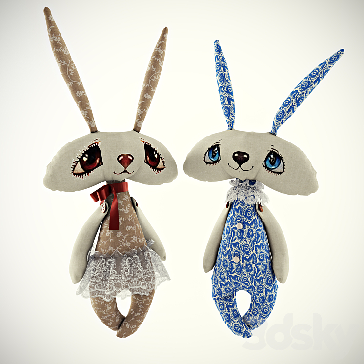 Toys Bunnies 3DS Max - thumbnail 1