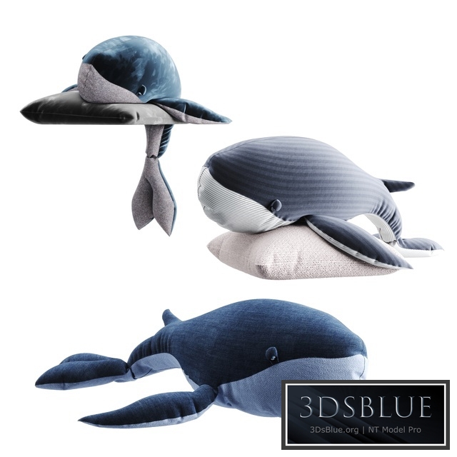 Whale_toy_set 3DS Max - thumbnail 3