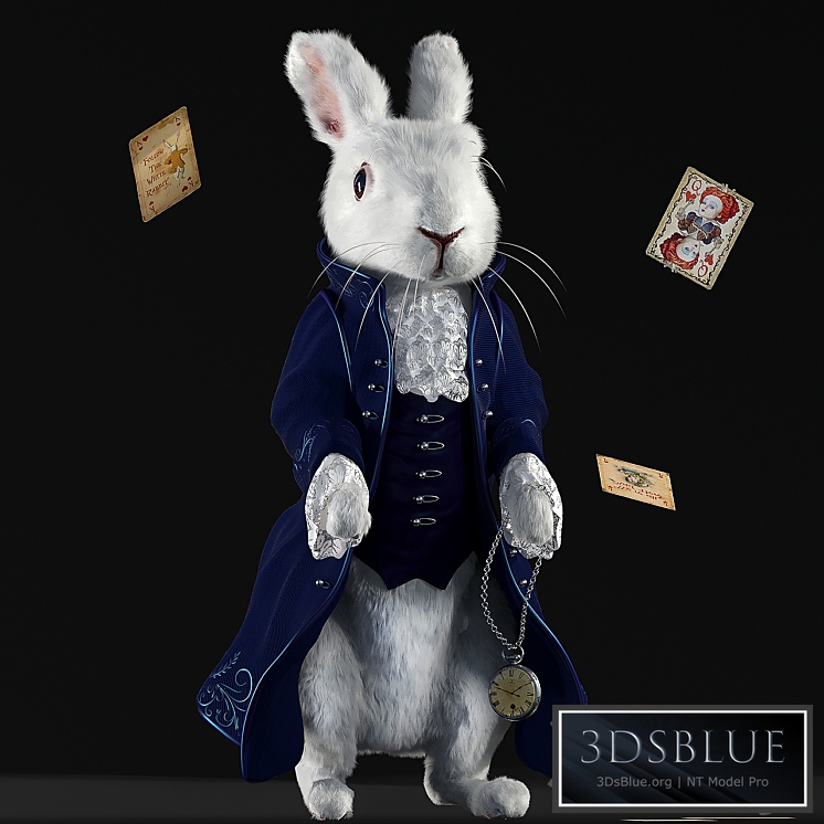 “White Rabbit from “”Alice in Wonderland””” 3DS Max - thumbnail 3