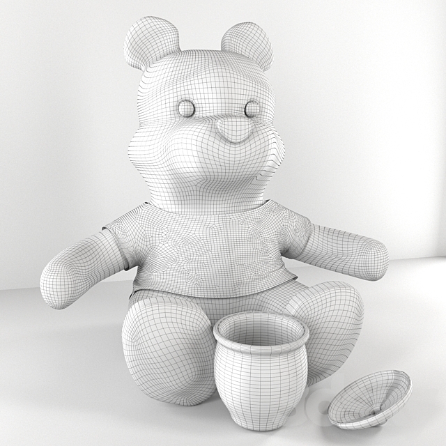 Winnie the Pooh 3DS Max Model - thumbnail 3