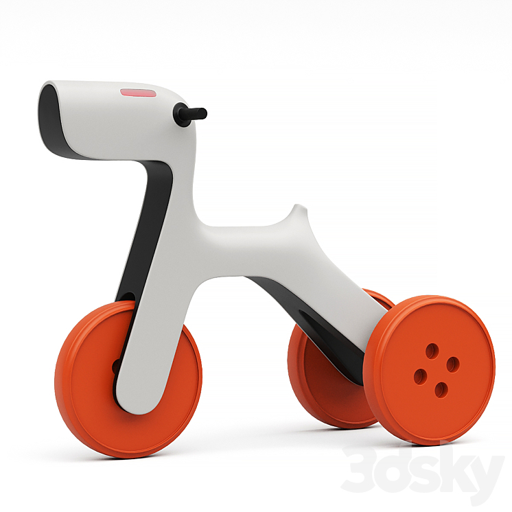 YAMADesign balance bike 3DS Max Model - thumbnail 1