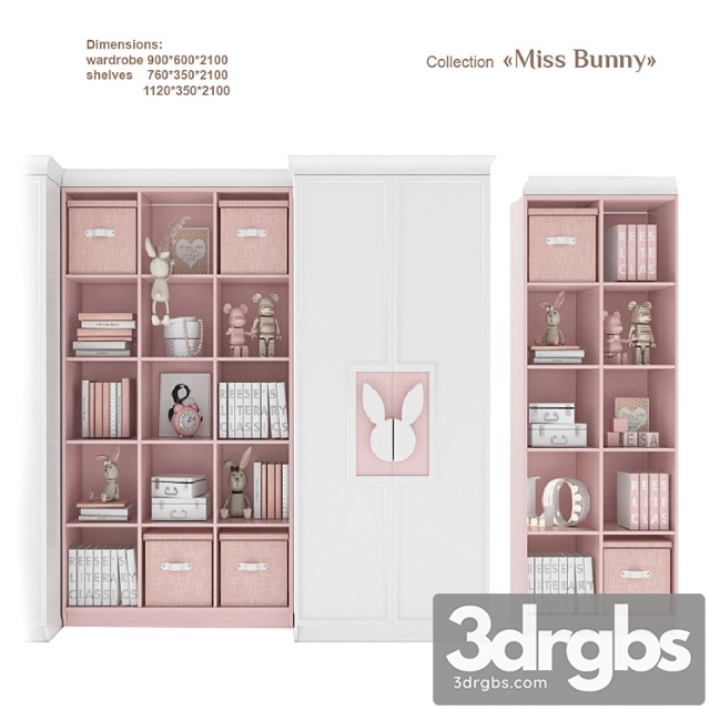 Miss Bunny Shelf Inserts - thumbnail 1