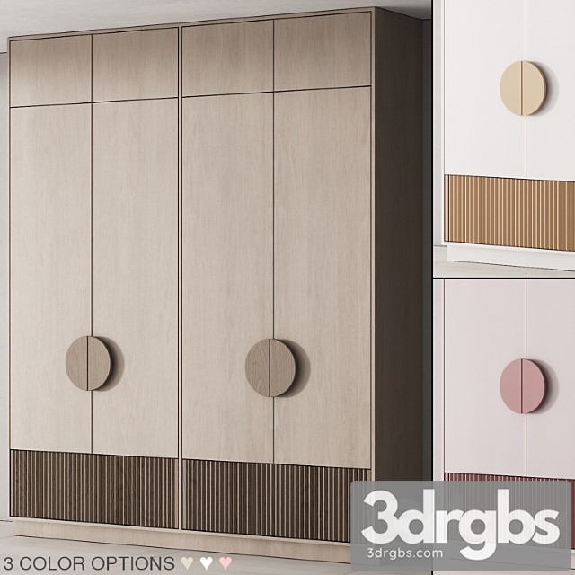 Wardrobe 200 furniture for children 02 cupboard in 3 options 01 - thumbnail 1