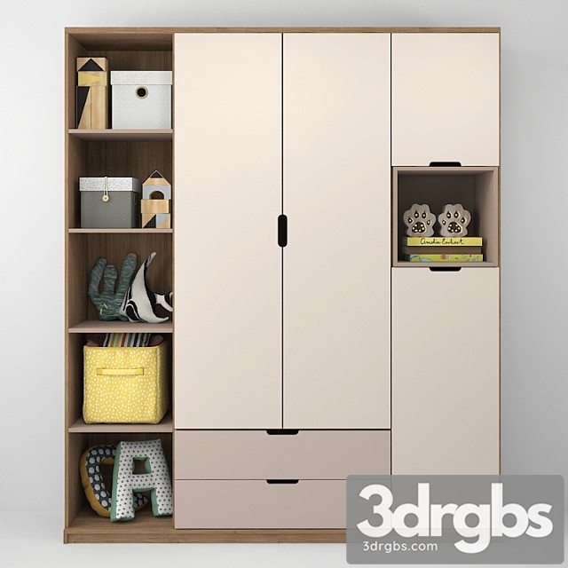 Wardrobe Children&_12 3dsmax Download - thumbnail 1