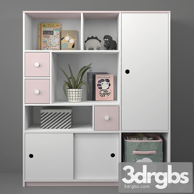 Wardrobe Children&_1_2 3dsmax Download - thumbnail 1