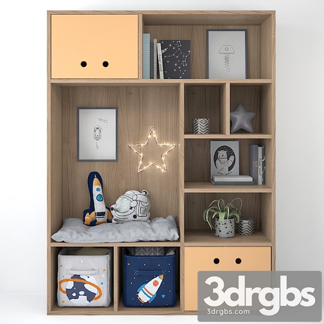 Wardrobe Children&_222 3dsmax Download - thumbnail 1