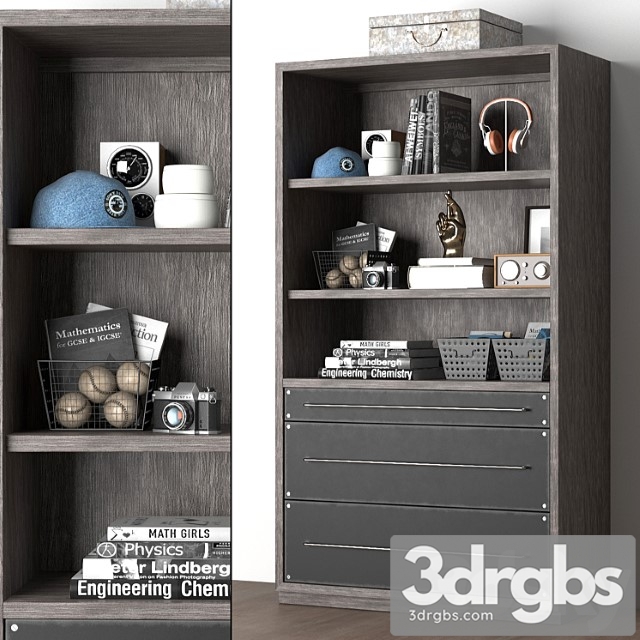 Wardrobe Colbin wide bookcase 3dsmax Download - thumbnail 1