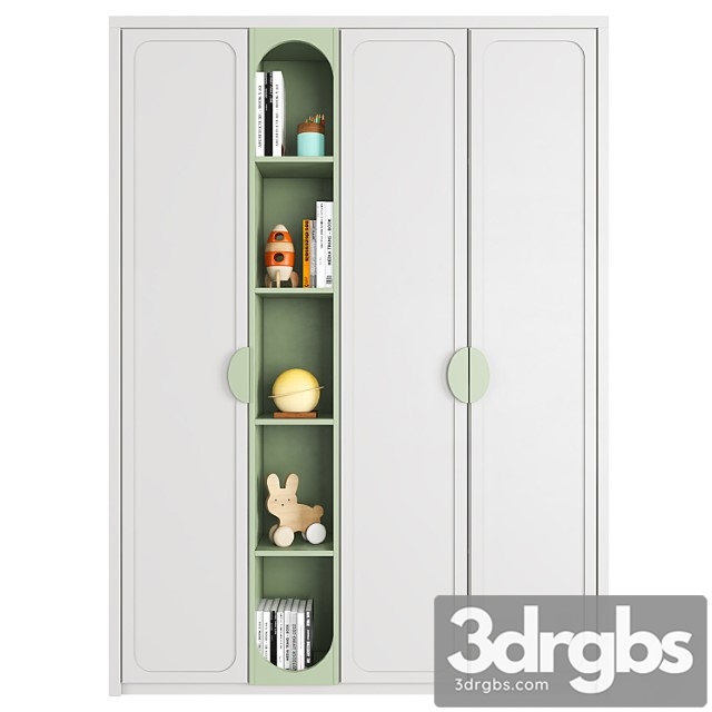 Wardrobe Furniture composition 62 3dsmax Download - thumbnail 1