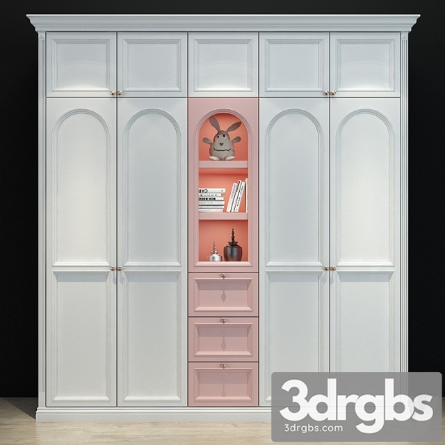 Wardrobe Furniture for a children 0199 3dsmax Download - thumbnail 1