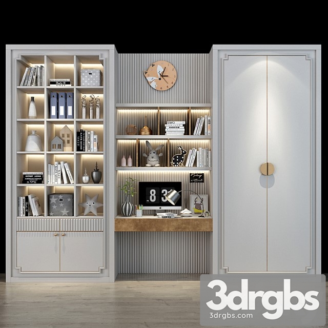 Wardrobe Furniture for a children 0252 3dsmax Download - thumbnail 1