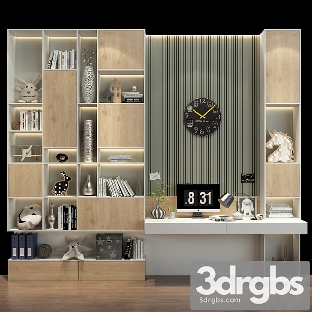 Wardrobe Furniture for a children 0427 3dsmax Download - thumbnail 1