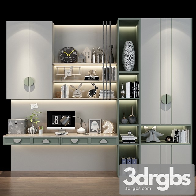 Wardrobe Furniture for a children 0442 3dsmax Download - thumbnail 1